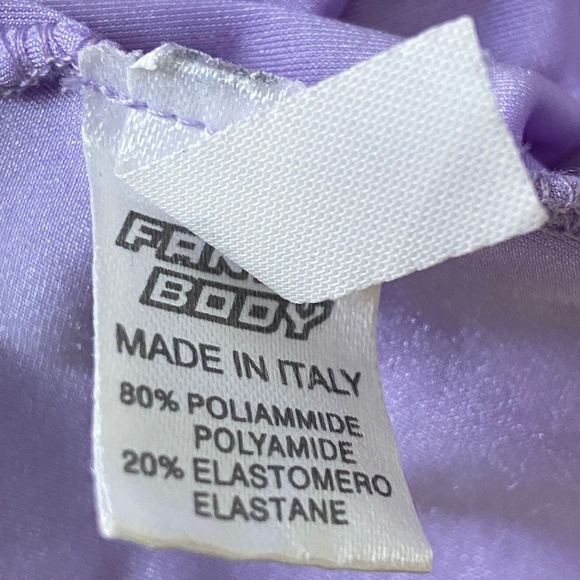 FANTABODY Asymmetrical Velvet Lilac Dress sz Medium - Picture 10 of 11